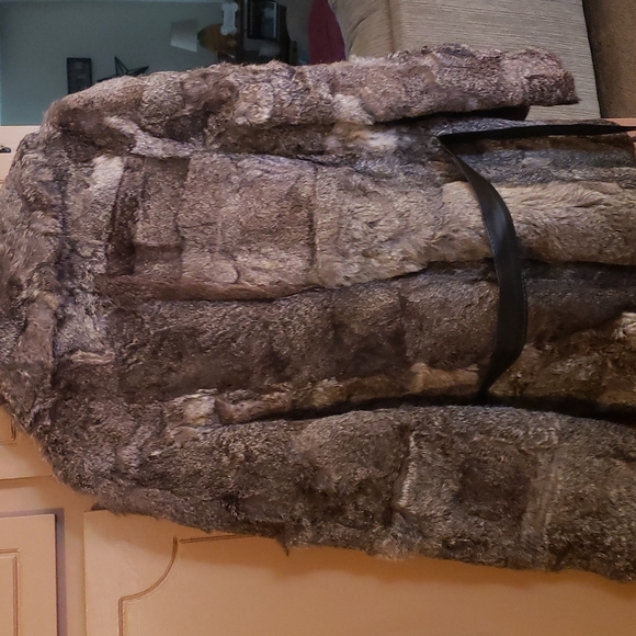 Vintage rabbit fur jacket sz medium - Picture 6 of 12